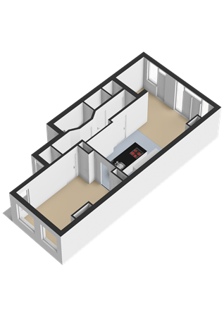 Floorplan - Schieweg 246C, 3038 BR Rotterdam